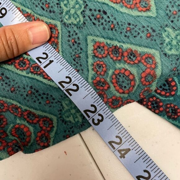 O’ NEILL teal boho‎ open front kimono beach cover up size XS - S paisley green - Picture 8 of 9